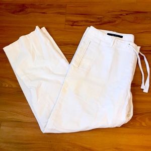 Perry Ellis white linen pants, 34x30